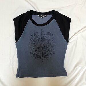 I.AM.GIA | Kourt T Shirt | Black and Blue